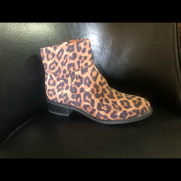 Franco Sarto Leopard Print Boots - Picture 7 of 11